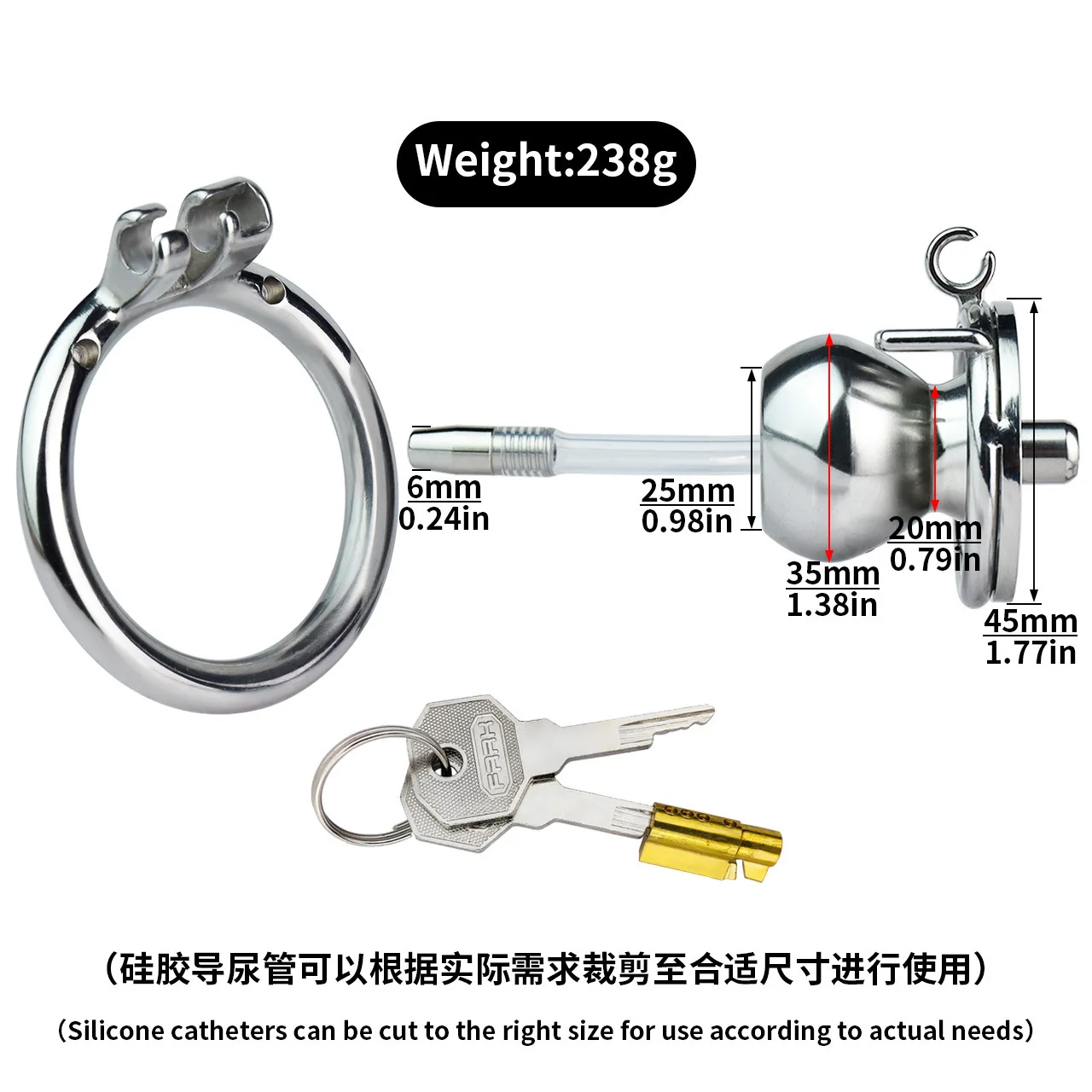 Butterfly penis glans stainless steel metal chastity lock, male device lock, birdcage chastity device wholesale agent sex toys - view 2
