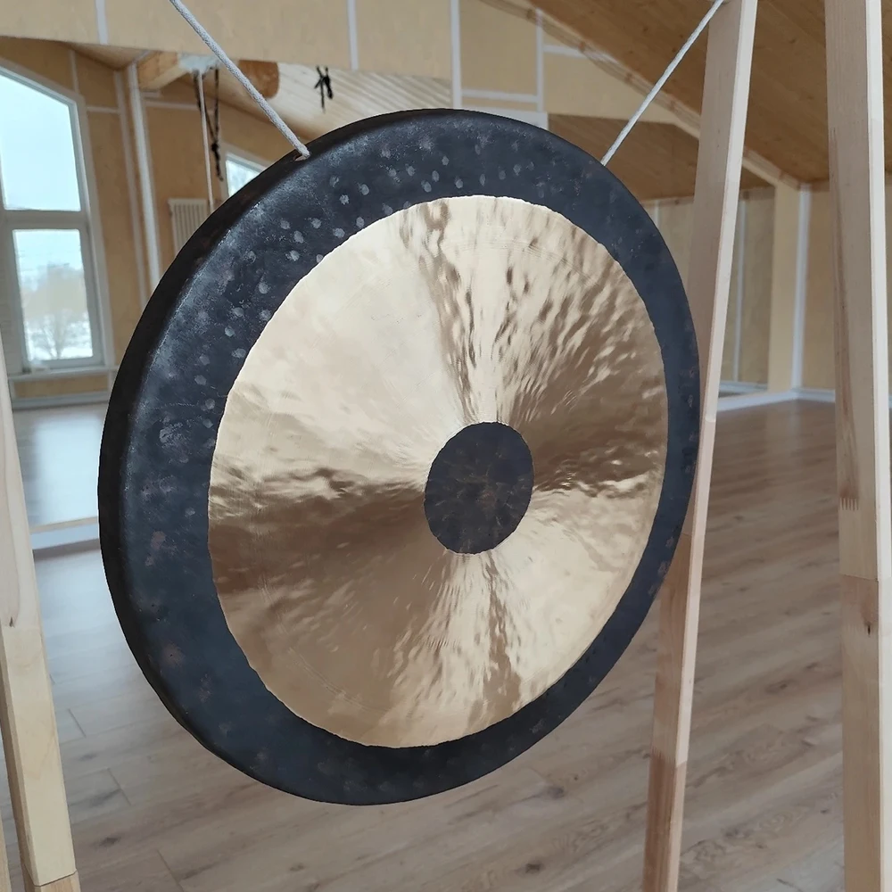 Arborea 24inch /60cm Chau Gong Bronze Alloy Include Gong Mallet for Sound Healing Meditation Yoga