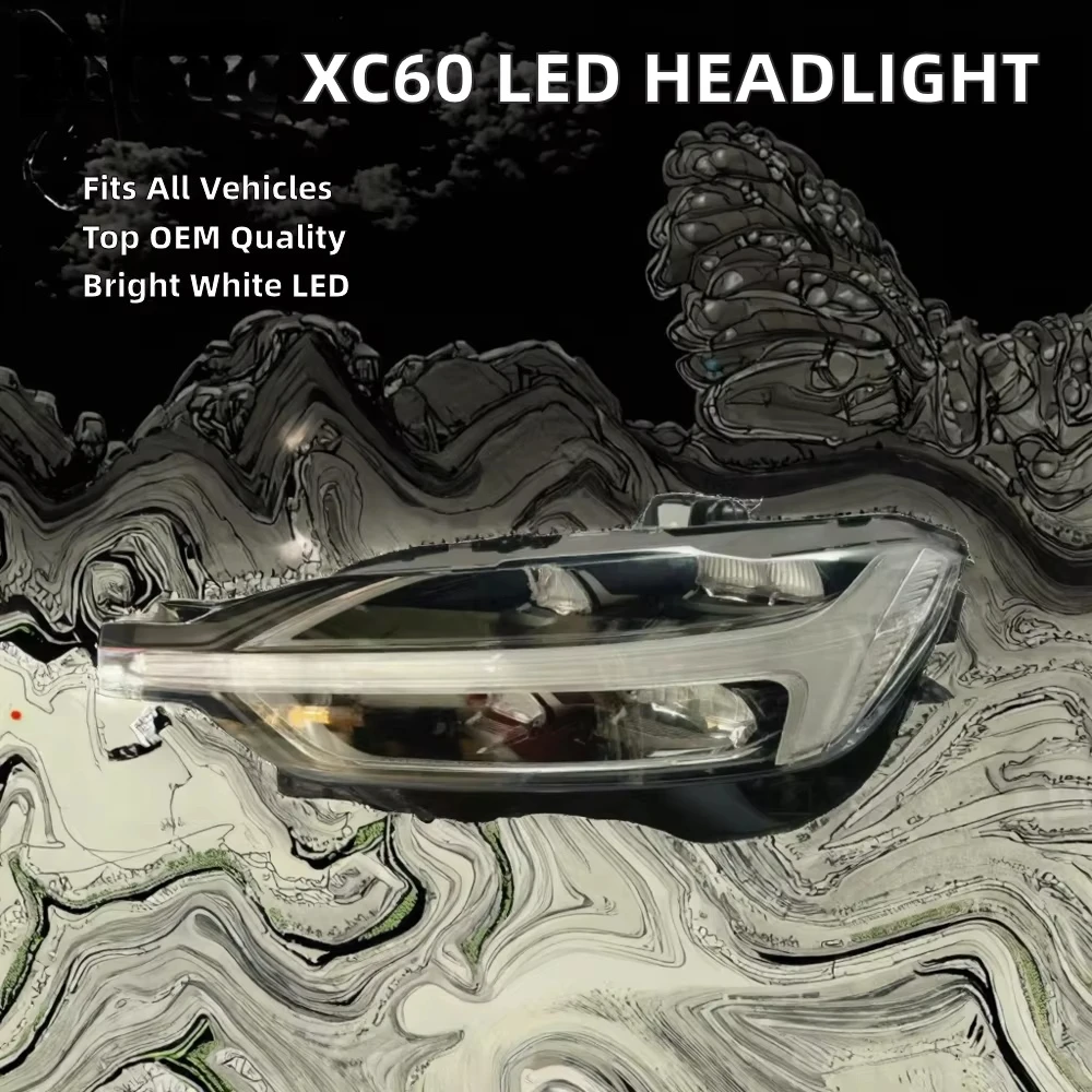 For  XC60 LED Headlight Assembly OEM 31656555/31655232/30763136 246 T8 Twin Engine 6500k Color Temperature New Condition