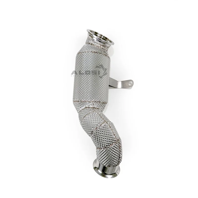 For Mercedes-Benz E200 E250 E300  2.0T M274 Downpipe with Thermal Insulation Performance Sports Cat Downpipe