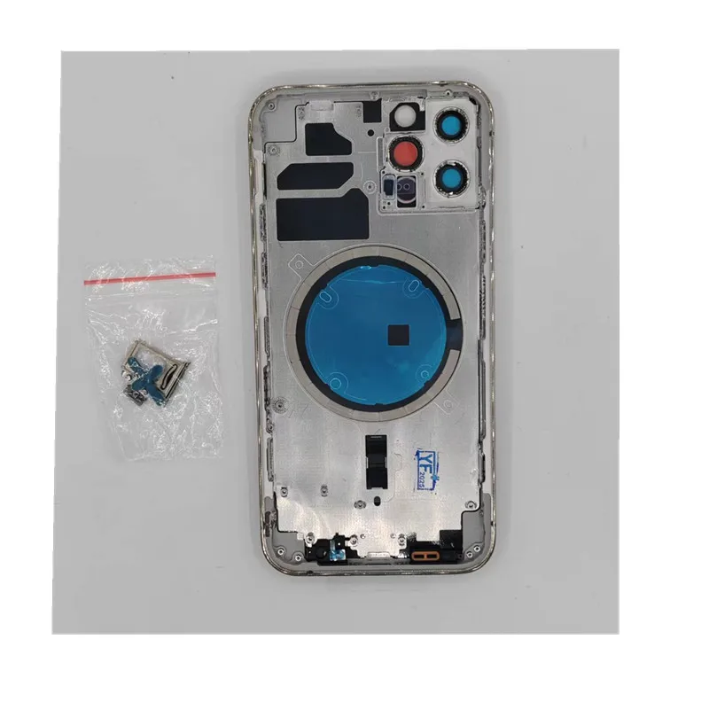 1 قطعة Unibody OEM هيكل الباب الحال بالنسبة آيفون 12 برو الإسكان الخلفي مع الإطار الأوسط سيم صينية غطاء البطارية الزجاج #1