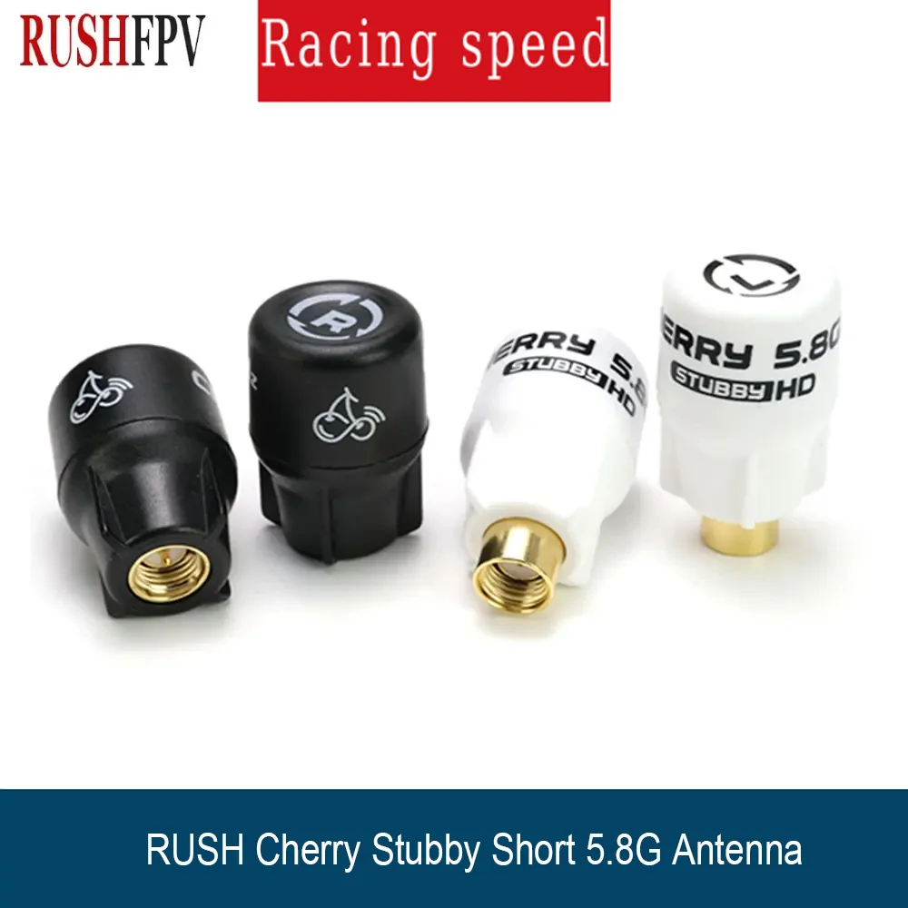 RUSHFPV Cherry Stubby 5.8GHz RHCP LHCP SMA RP-SMA 1.2dBi for FPV Goggles VTX Racing Drone