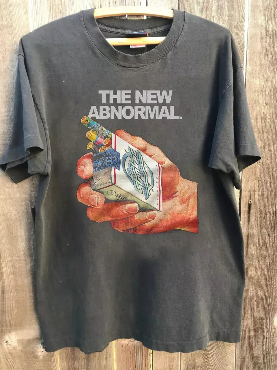 The Strokes The New Abnormal T Shirt Charcoal tee Unisex Men's T-Shirt Short Sleeve Shirt Unisex Men Women Summer