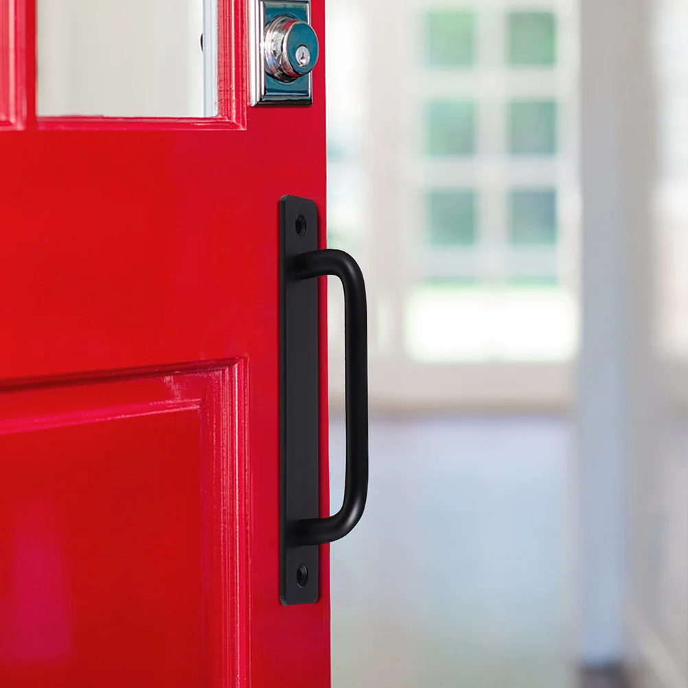 2pcs Aluminum Alloy Surface Mounted Door Handle Sliding Wardrobe Pull Handles Barn Garage Cabinet Furniture Recessed Drawer