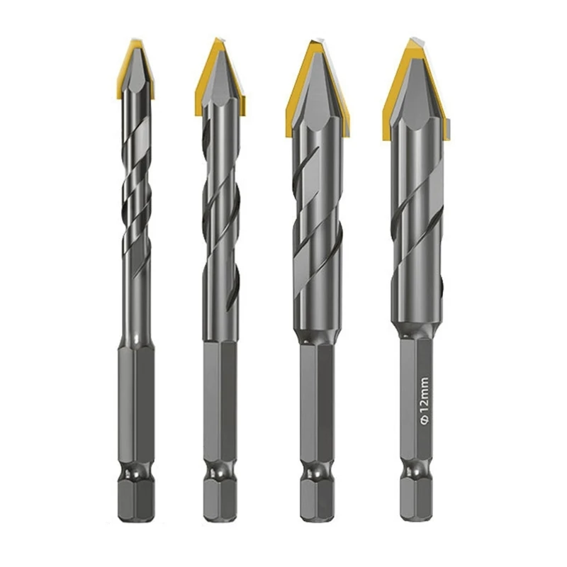 Broca excêntrica cabeça oblíqua, resistência, haste hexagonal, broca triangular