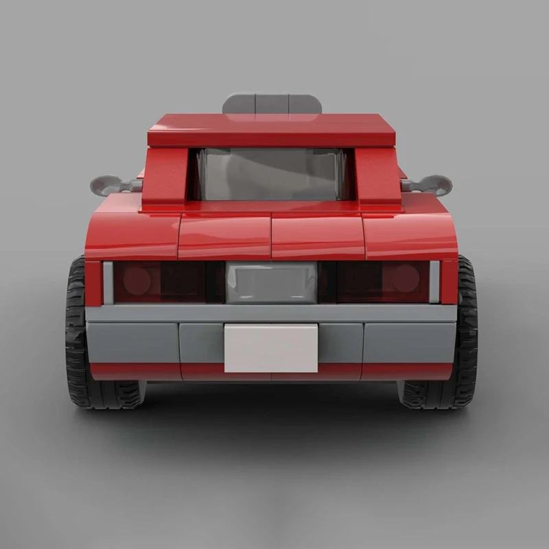 ตัวต่อ MOC Pixar Cars Snotrod Dodge Challenger RT 1970 City Champions รถซูเปอร์คาร์ 351 ชิ้น ของเล่นเสริมพัฒนาการ