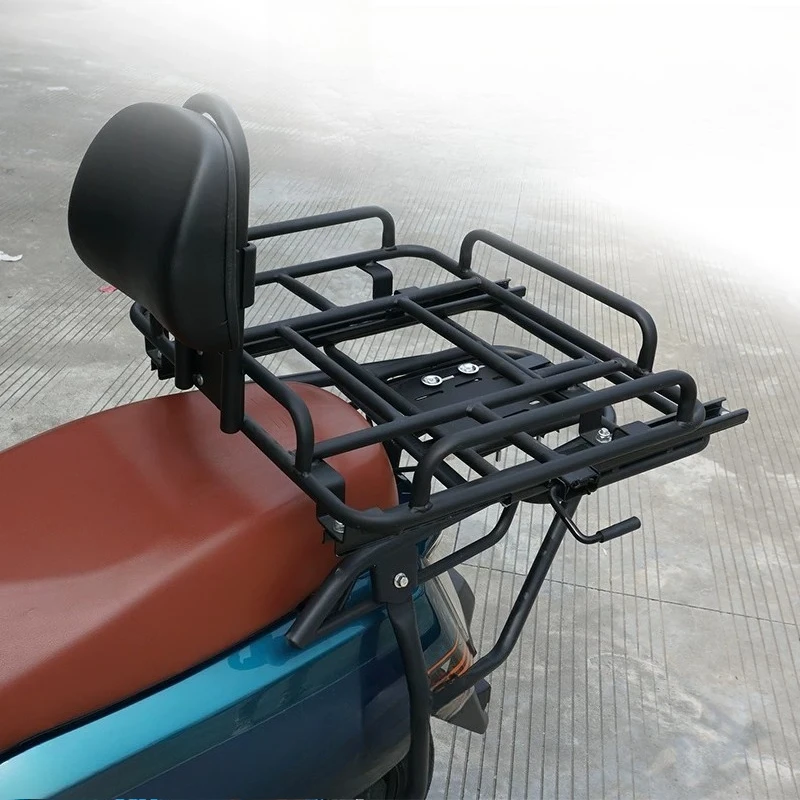 Electric vehicle motorcycle telescopic sliding takeaway rack tail rack fixing bracket trunk mobile shelf bracket tail rack
