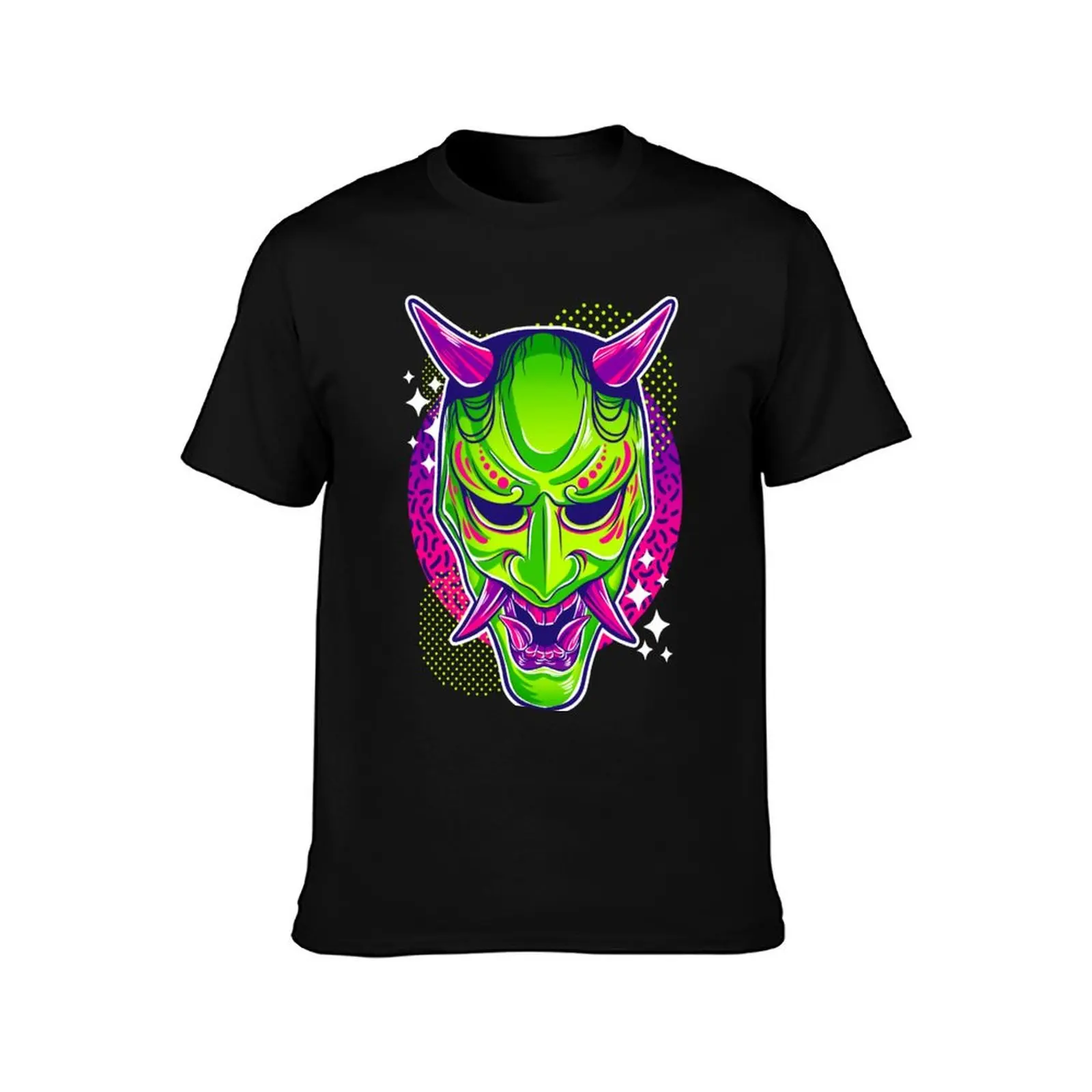 Neon Noh - Hannya T-Shirt Breathable Gym Short Sleeve T-Shirt