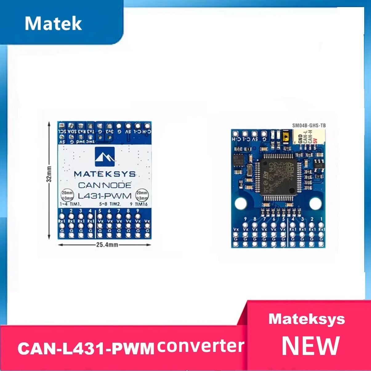 MATEK CAN-L4-PWM Converter AP_PERIPH DRONECAN TO PWM A DAPTER For FPV RC Drone