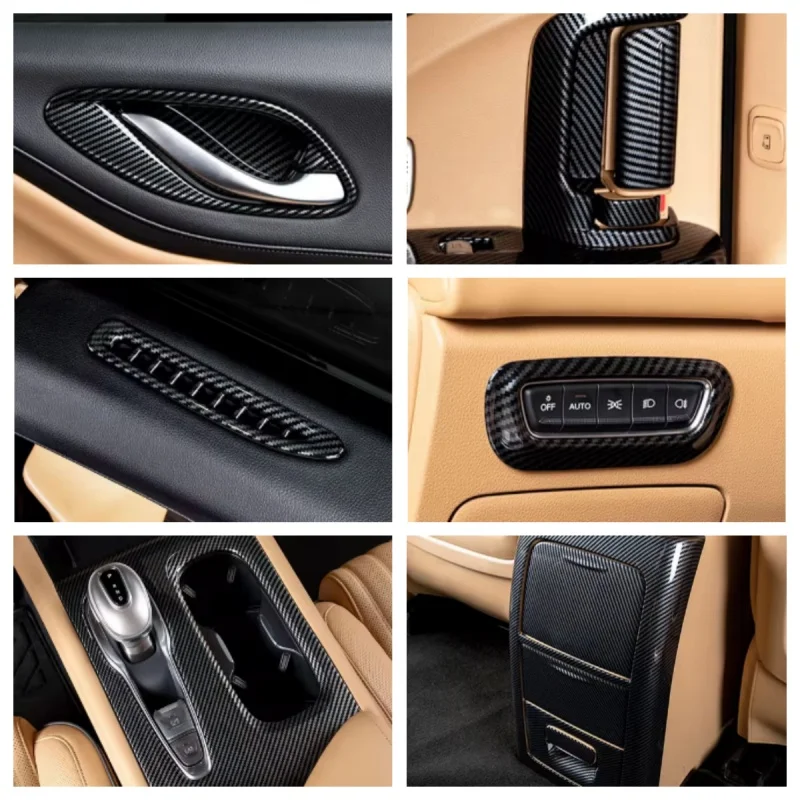 For Voyah Dreamers 2022-2024 window control panel inner door bowl shift rear anti-kick automotive interior accessories