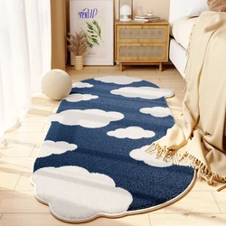 Alfombra de dormitorio en forma, cómoda, suave, moderna, decoración del hogar, estética, nube, balcón, alfombras de pasillo, tapete 양자 tapis Julaiв ».