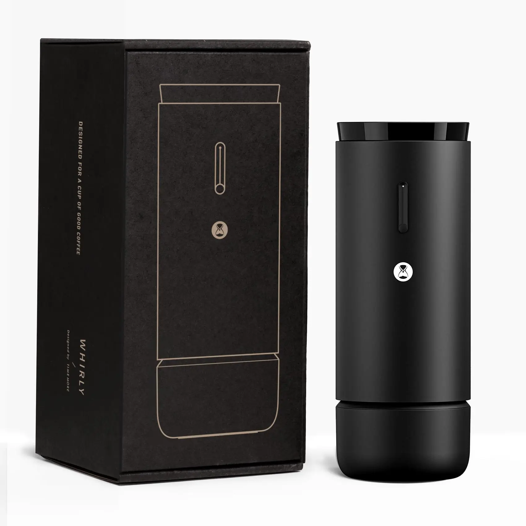 TIMEMORE Whirly 01S Elektrische Kaffeemühle mit Metallgehäuse, 30 Präzise Einstellungen, Tragbare Elektrische Kaffeemühle für Zuhause & Outdoor