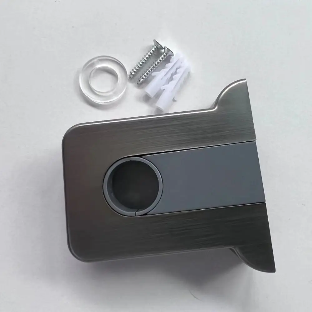 Portable Adjustable Shower Rod Holder Plastic Useful Lift Rod Fixed Base Bath Pipe Bracket Bathroom Accessories