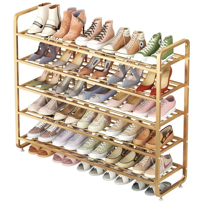 

Nordic Fashion Shoe Rack Multi-layer Metal Shoe Cabinets Bold Square Tube Storage Shelves Versatile Scene Furniture For Home