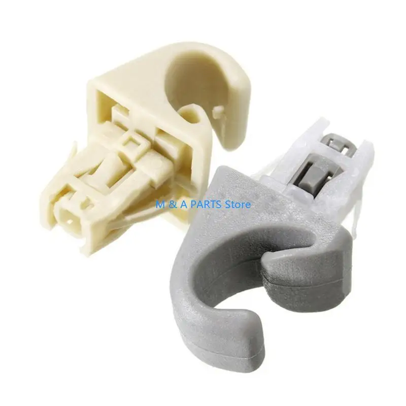 U1JF 1 Pair Sun Visor Clip Hook Bracket Retainer Interior Trim Fastener Clip for Camry-Corolla Matrix-Prius 74348-33040