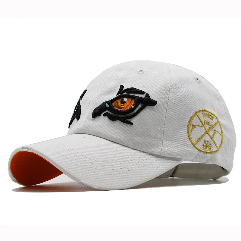 1 قطعة قبعات البيسبول القطنية المغسولة للنساء الرجال النسر العين التطريز Snapback قبعة خمر أبي قبعة الرياضة في الهواء الطلق Casquette