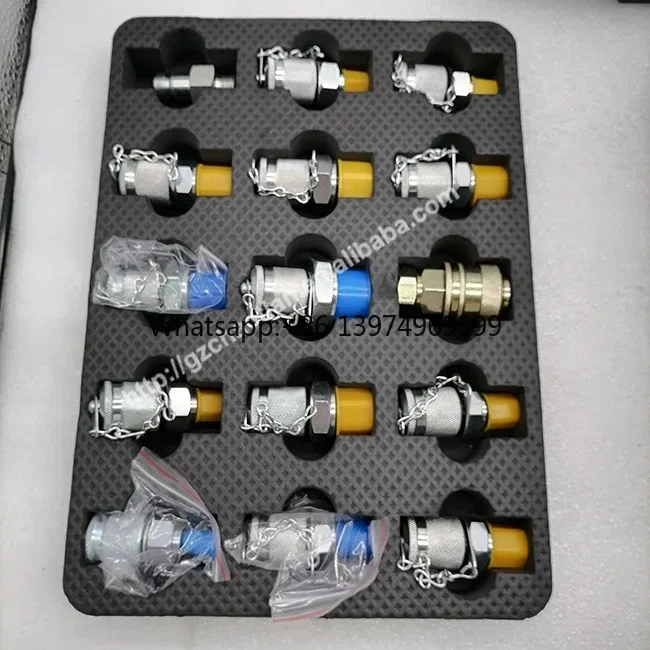 Construction Machinery Parts Stainless Steel Hydraulic test Coupling Hose Fitting Hydraulic Pressure Test Coupling Kit