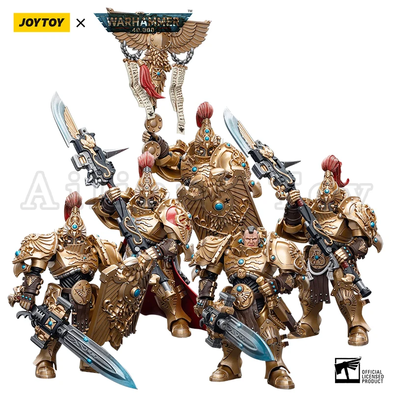 

JOYTOY 1/18 Action Figure (5PCS/SET) 40K Adeptus Custodes Anime Military Model