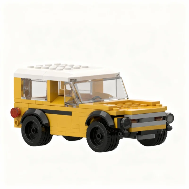 130pcs MOC Forded Bronco Original Alt City Model Building Blocks Architecture Christmas Gift Toys Collection Assemble Display
