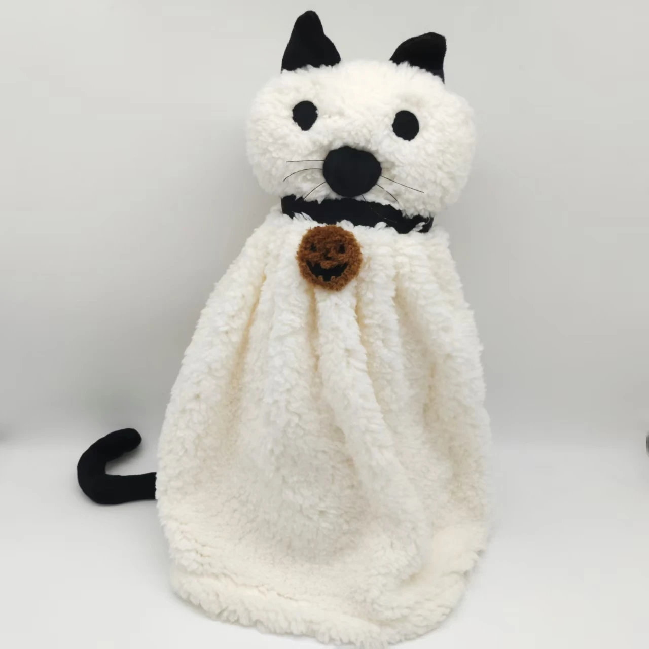 กัสผีกับฟักทองของเล่นตุ๊กตาสุนัขแมวนกค้างคาวตุ๊กตาสัตว์ตุ๊กตาของขวัญคริสต์มาสฮาโลวีนสำหรับเด็กตกแต่งบ้าน