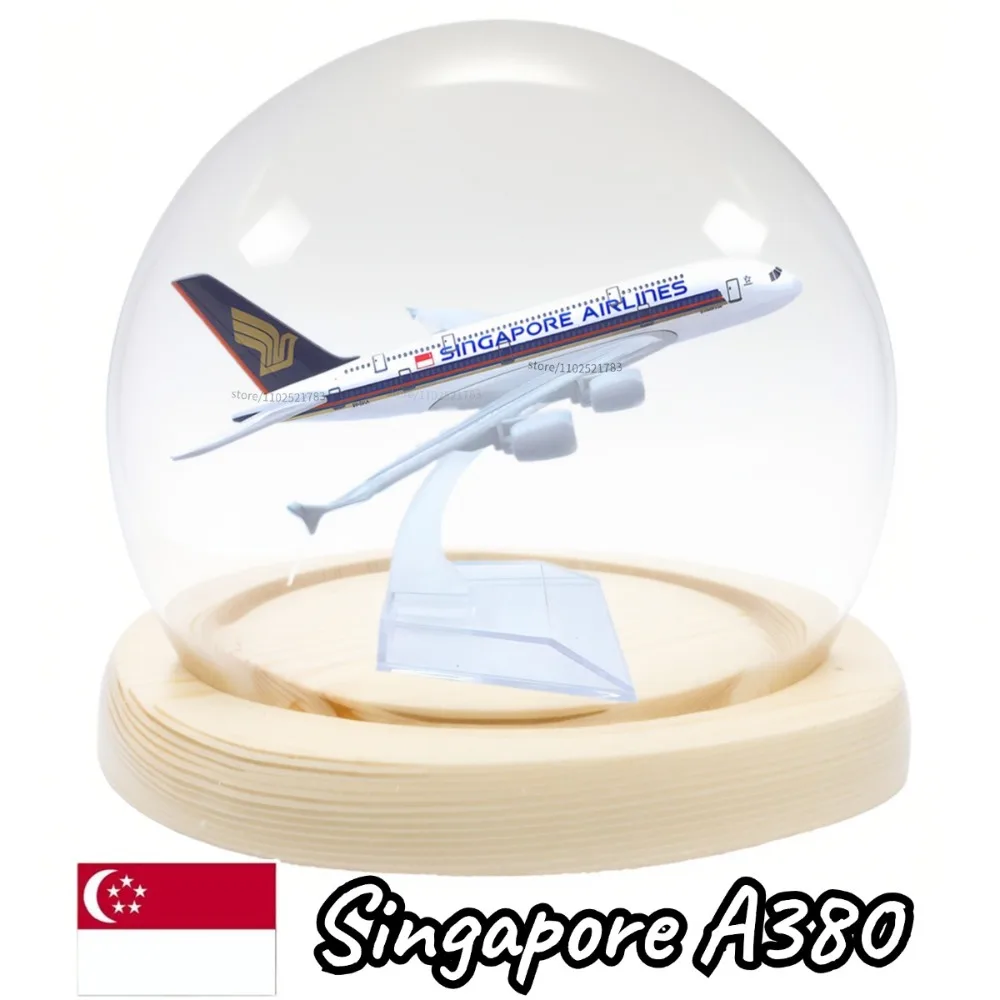 

Литая под давлением металлическая копия самолета с прозрачным стеклянным кейсом, масштаб 1:400, модель авиационного самолета, Коллекционная фигурка, миниатюрная игрушка