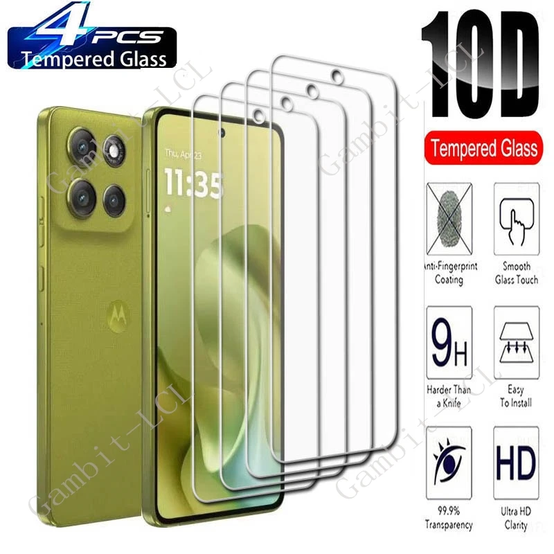 4 قطعة لموتورولا موتو G100 برو شاشة واقية الزجاج المقسى على MotoG100Pro G100Pro G86 Power G86Power حامي غطاء الفيلم