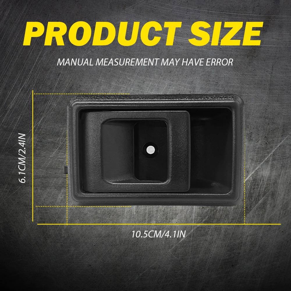 

2 шт. черные внутренние ручки дверей с подлокотниками для Toyota Pickup 1989-1995, 4Runner 1990-1995, Tacoma 1995-2000, Tercel 1987-1990, Corolla