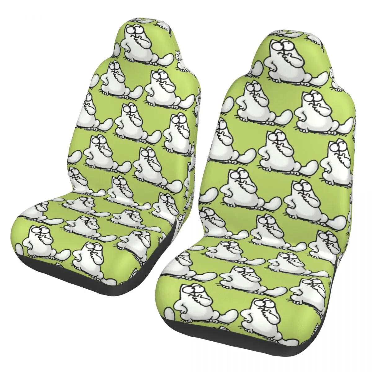 Simons Cat Universal Car Seat Cover Waterproof AUTOYOUTH Cartoon Car Seat Protector Polyester Fishing