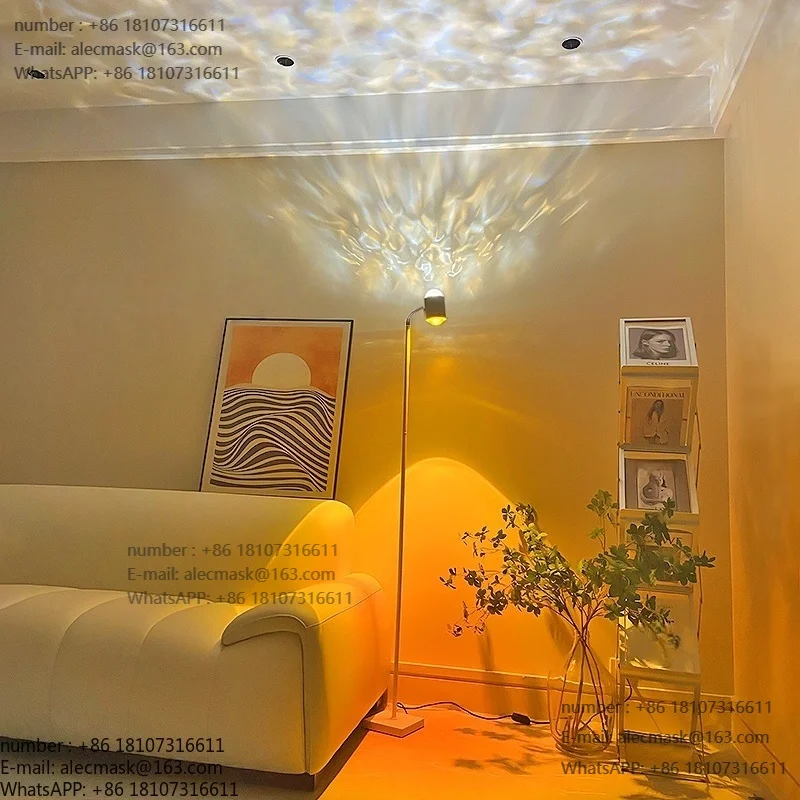 

Light Emitting Diode Floor Light Small Sunset Projection Ambient Light Bedroom Water Ripple