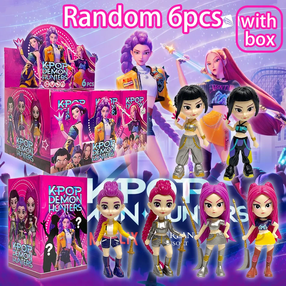ホットアニメK-POPデビルハンターブラインドボックス分解楽しいブラインドバッグ小さな置物周辺モデルデスクトップブラインドボックス装飾ギフト