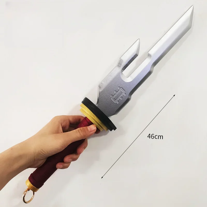 50cm/19.68in jujutsu yoyun três seccionados vara anime periféricos tamanho real japonês katana cosplay arma adereços ornamento brinquedos