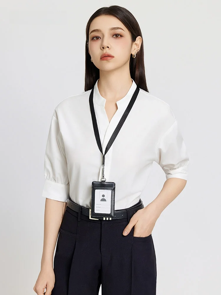 

White Profional irt MANMISS ort Sve Summer New Sle Interview Commute OL Mannerly Formal Women's irt