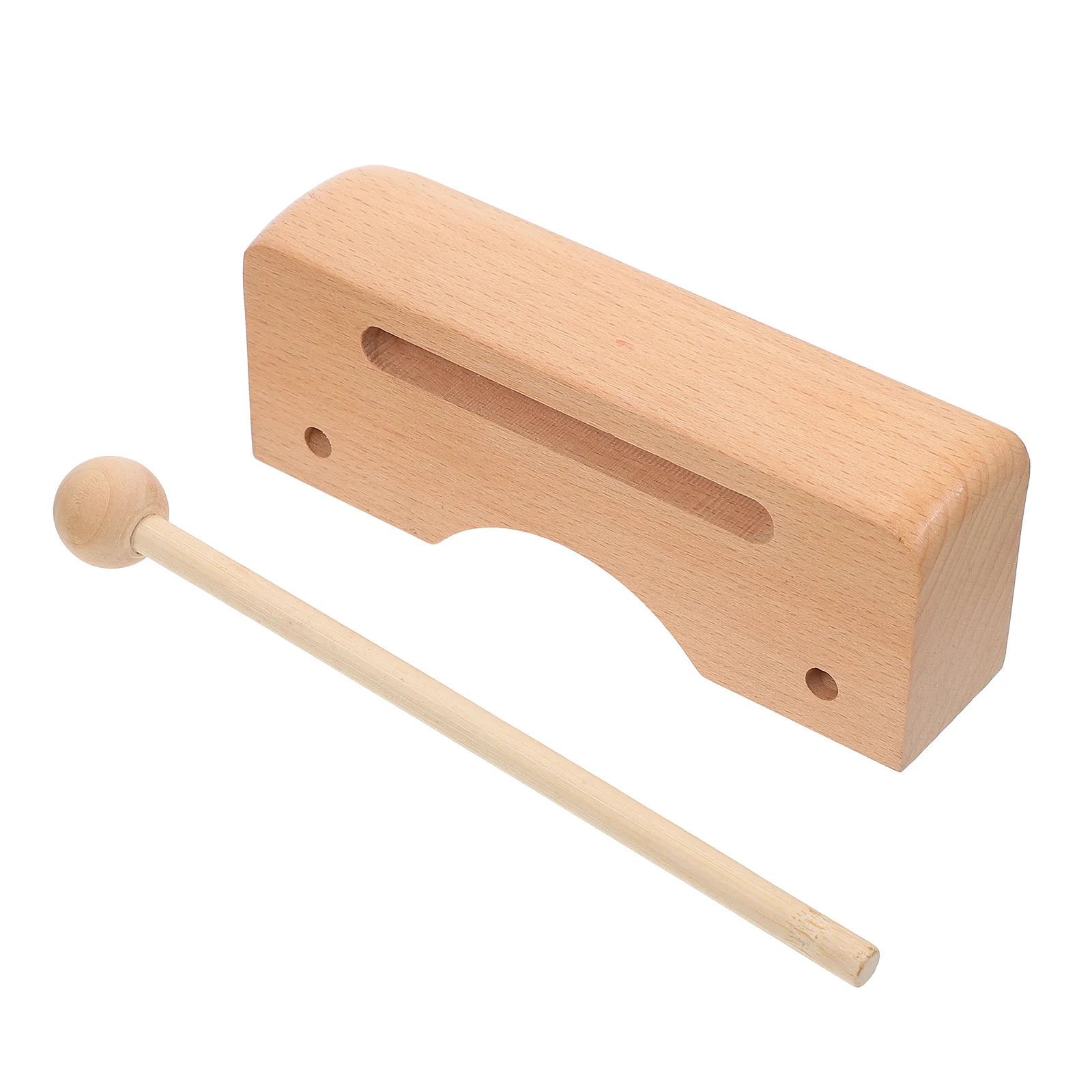

Wood Percussion Instrument High Low Tone Compact Size Enhance Music Creativity Music Teaching Tool Rhythm Block Durable Wood