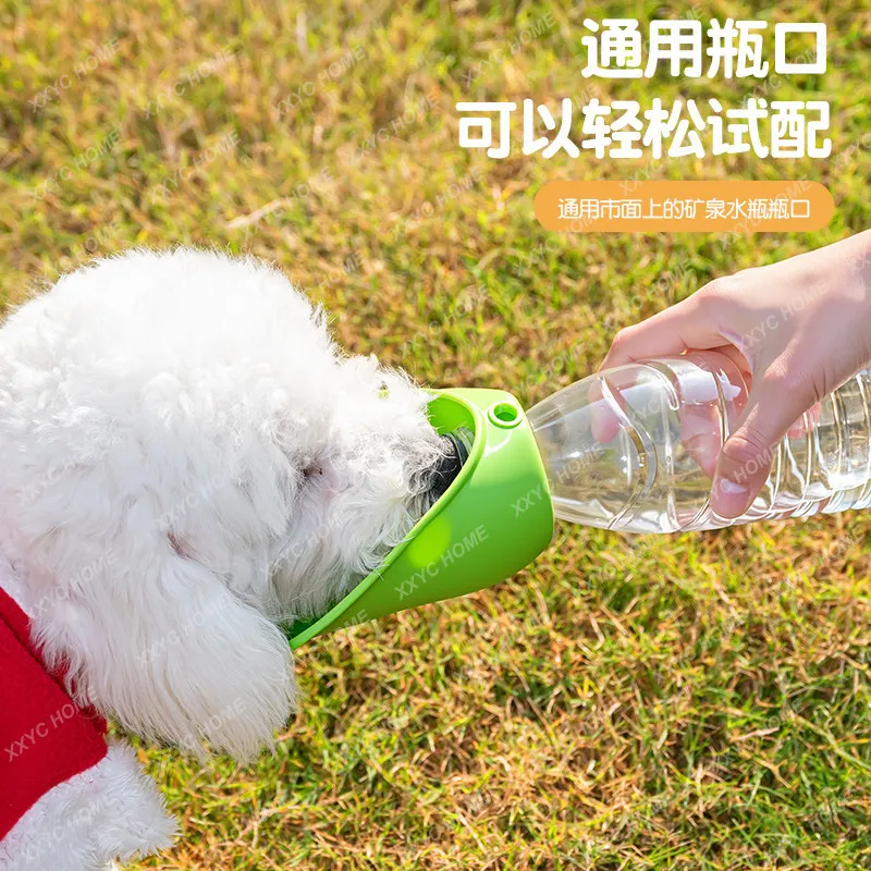 

Portable water dispenser, pet dog water feeder, exchangeable bottle, walking dog, drinking water outdoors