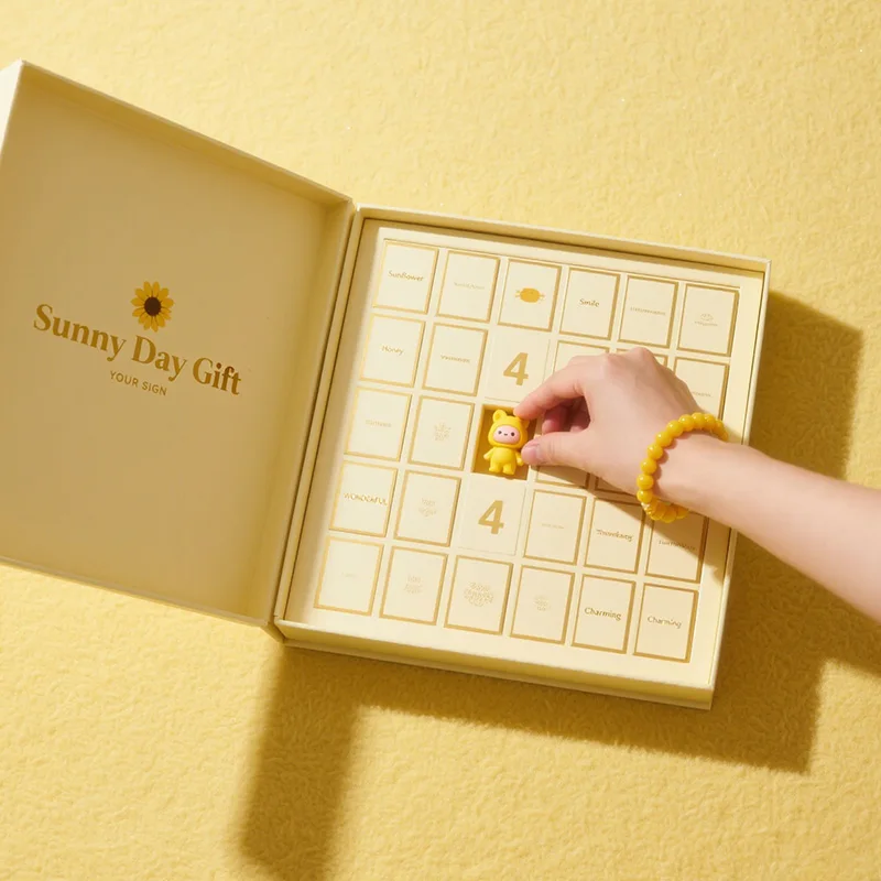 Customized queryCustom Advent Calendar Empty Luxury Cardboard Paper Gift Beauty Cosmetic Packaging Countdown Christmas Advent Ca