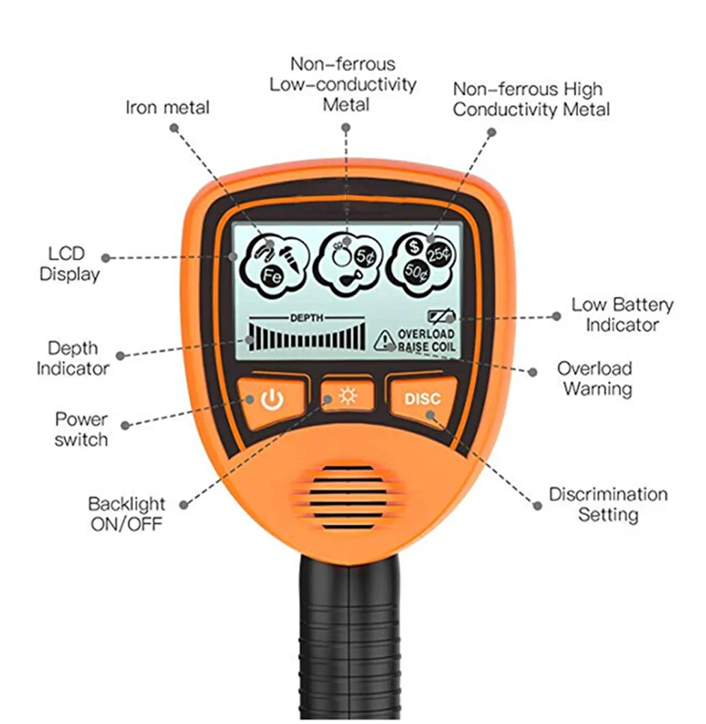 Gold metal detector MD-1012 kids metal detector for underground gold detector