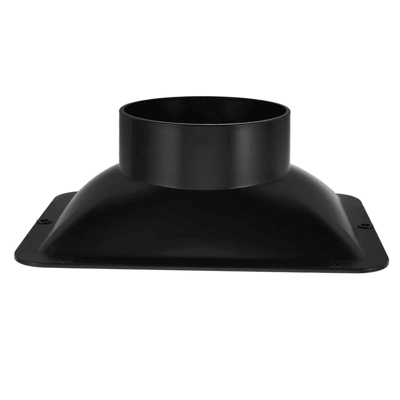 Duct Connector Flange Square Bottom DIY Range Hood Ventilation Interface Replacement Dust Hood Hose Fitting for Dust Collection
