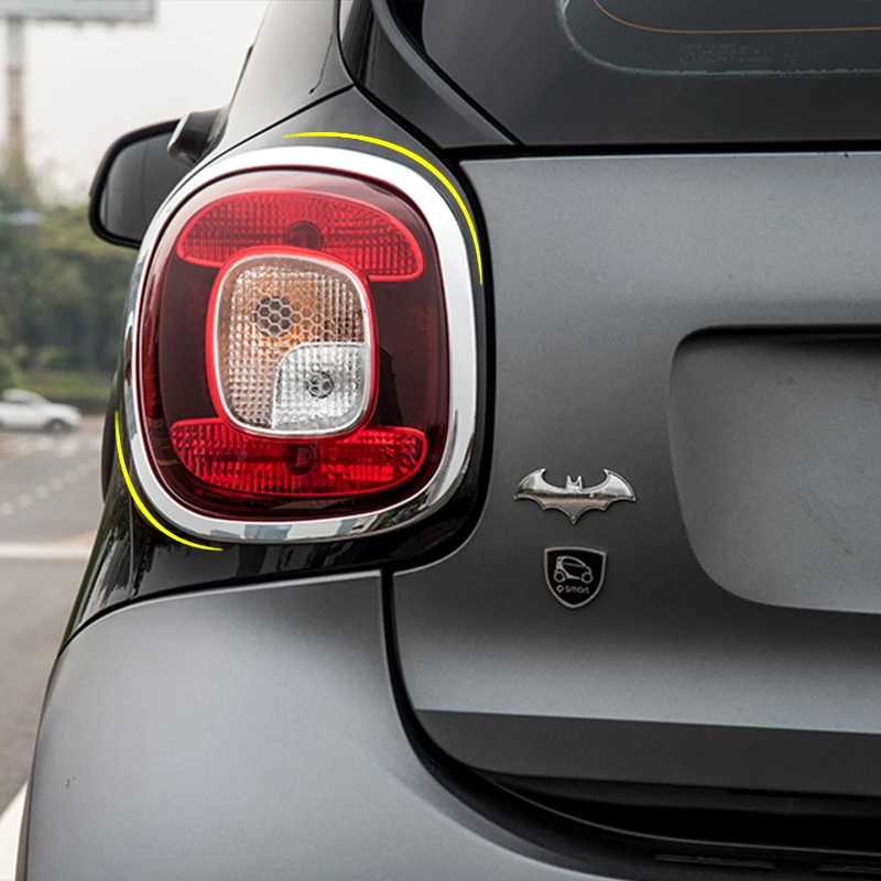 

Rear Brake Light Decoration Frame Car Stickers For Mercedes Smart Fortwo 453 Taillight Modification Accessories