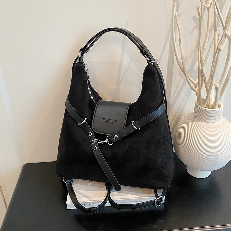 

Рюкзак большой вместимости с регулируемыми лямками, сумки из искусственной замши, модные сумки на одно плечо для путешествий, шопинга, работы, повседневного использования