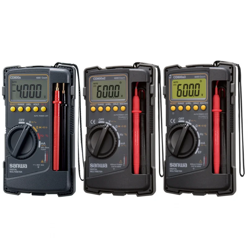 안전 커버와 간편한 조작이 가능한 휴대용 전압계 가정용 전기 측정기기 CD800 시리즈
