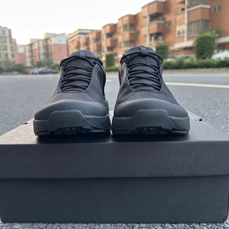 Scarpe da ginnastica leggere e resistenti all'usura da uomo, comode scarpe da corsa antiscivolo per sci di fondo, scarpe da corsa con piattaforma per esterni