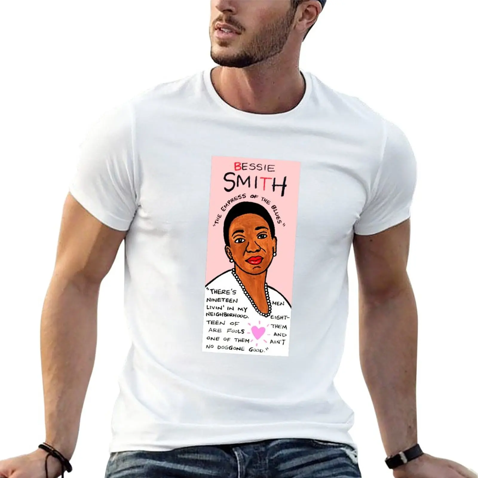 

New Bessie Smith Blues Folk Art T-Shirt Tee shirt heavyweight t shirts oversized t shirts for men