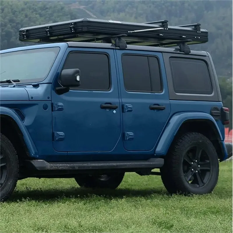 Aluminium Triangle Camping SUV Rooftop Hard Shell Cover Car Roof Top Tent For Sale 5