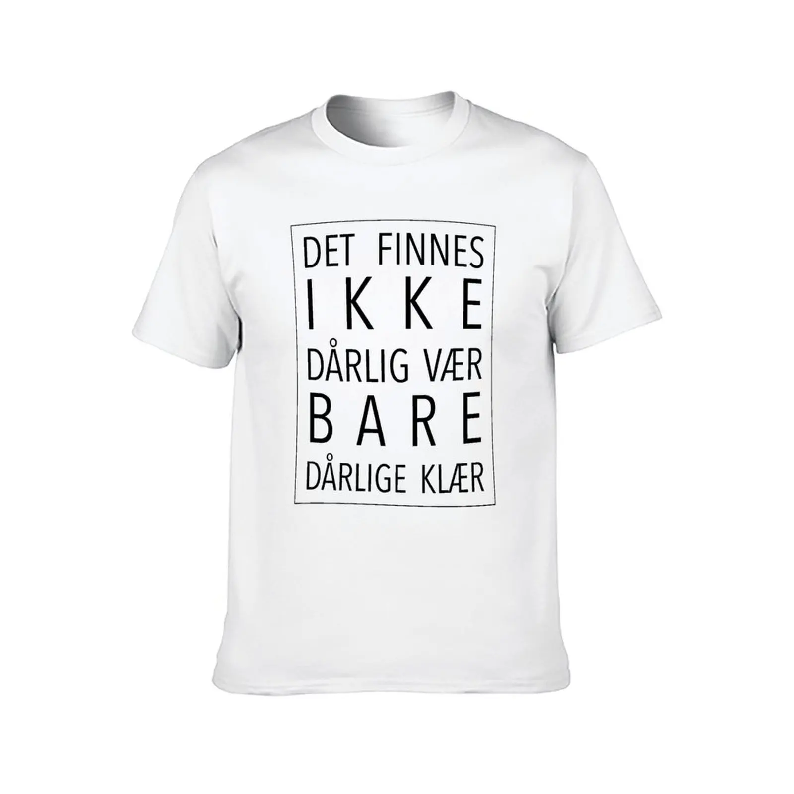 تي شيرت Detteres inte d?rlig v?r, Bare d?rlige kl?r تي شيرت رجالي تي شيرت قطني جرافيك تي شيرت للرجال تي شيرت