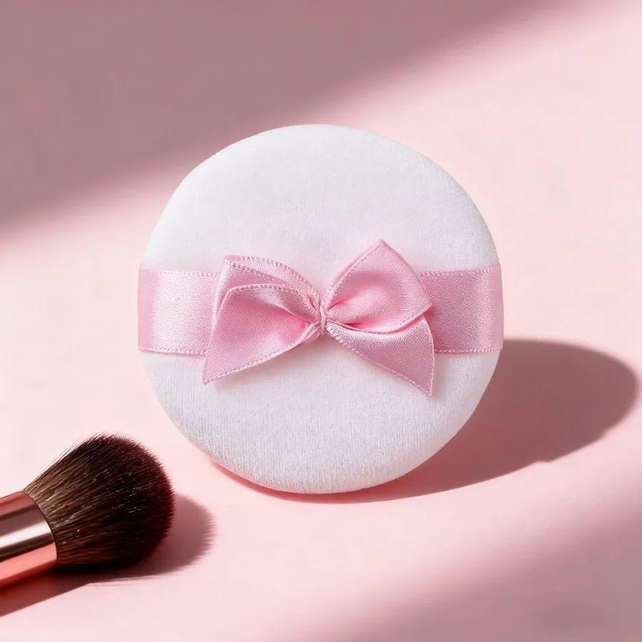 Éponge de maquillage cosmétique, 5 pièces, nœud doux, bouffante de poudre libre, fond de teint pour le visage, mélangeur, outils de beauté