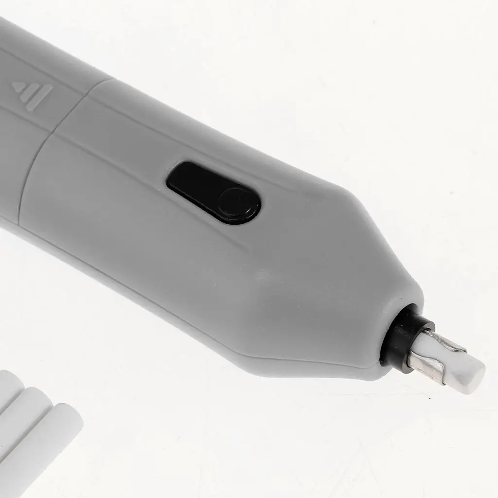 Eraser elétrico automático portátil, operado a pilhas, 10x branco recargas