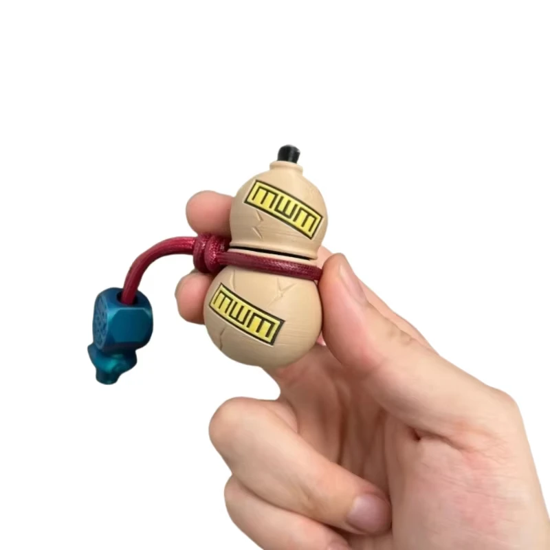 EDC Kalebas Fidget Spinner Push Slider Magnetische Levitatie Angst Stress Relief Speelgoed Knop Decompressie Draaien Vingertop Gyro