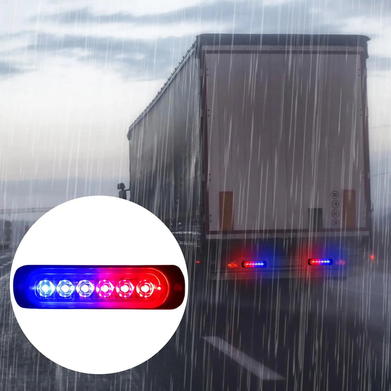 LED Lights For Truck Bright 6-LED Strobe Light Automotive Auxiliary Parts For Ambulance Fleet Road Boat Motorcycle Highway