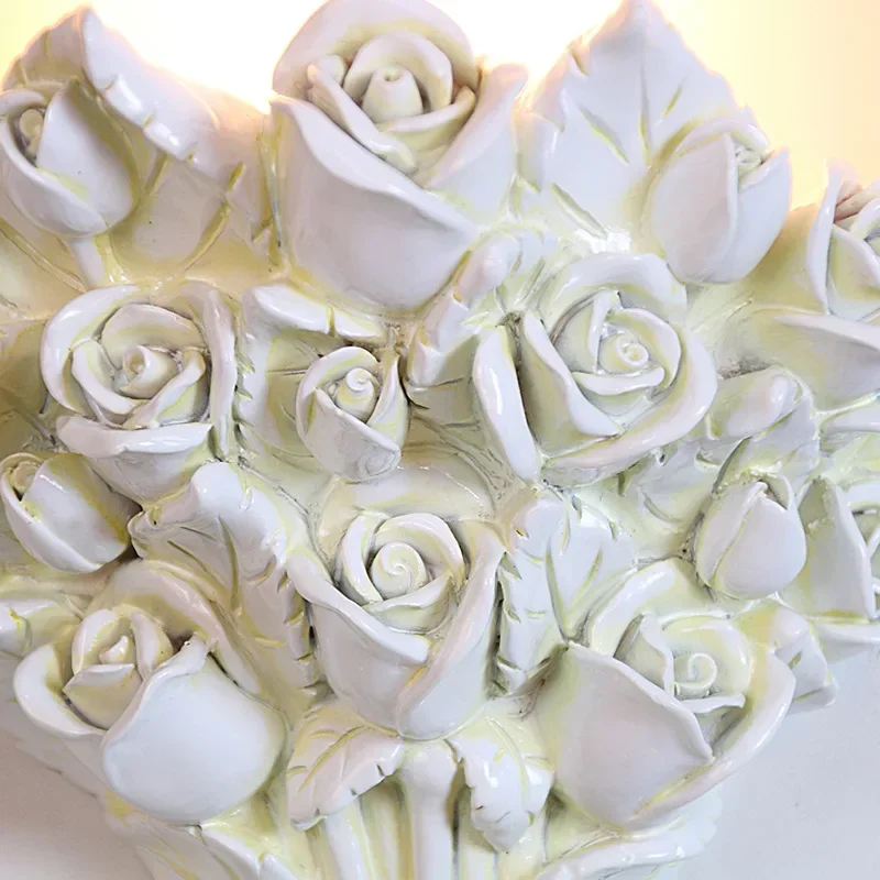 مصباح جداري على شكل زهرة وردية مصباح مرآة ذهبية شمعدان جداري لغرفة الطعام ديكور بجانب السرير تركيبات إضاءة Led حديثة إسكندنافية Luminai #4