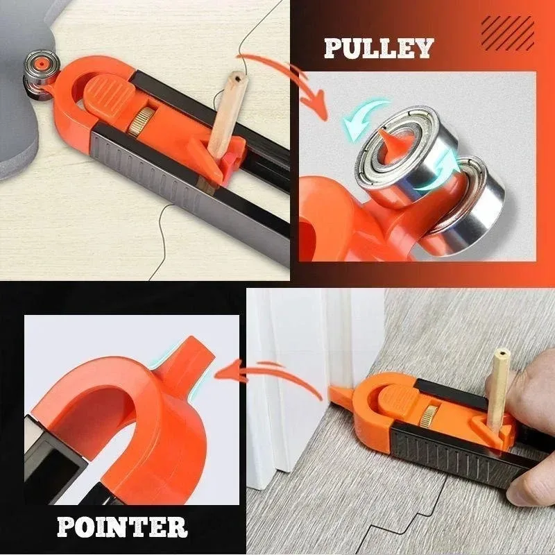 Profile Scribing Ruler Contour Gauge With Lock Adjustable Locking  Precise Woodworking Measuring Gauge Measurement Tool In Stock